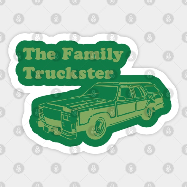 The Family Truckster Sticker by Clutch Tees